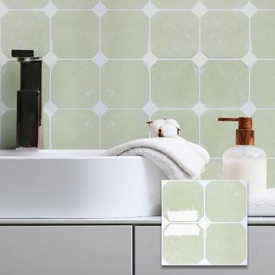 Self-adhesive Peel and Stick Backsplash Waterproof 7.76" X7.76" Wall Panels Imitation Marble Home Decor Wall Tile