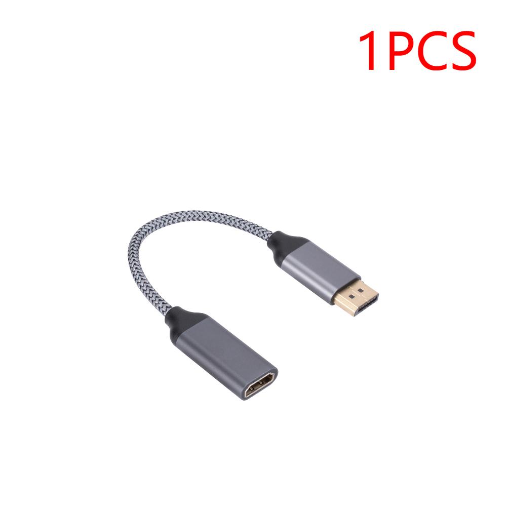 1-5PCS 4K 60HZ DP To HDM HD TV Video Audio Adapter Male To Female DP To HDMI-Compatible Cable Adapter for HP/DELL Laptop PC