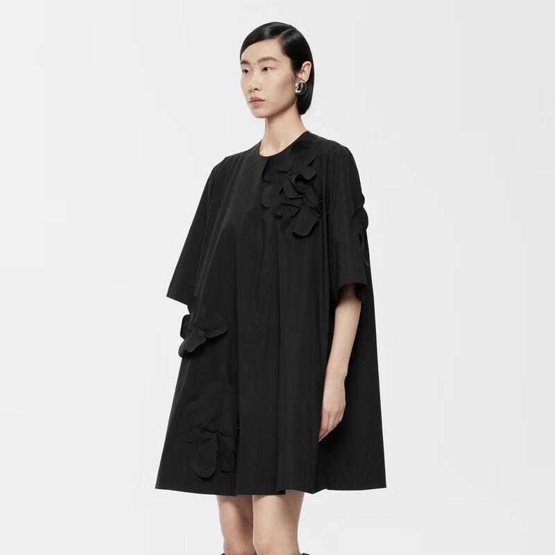 

JNBY 2024 Summer Loose Short Sleeve H-Line Dress XS