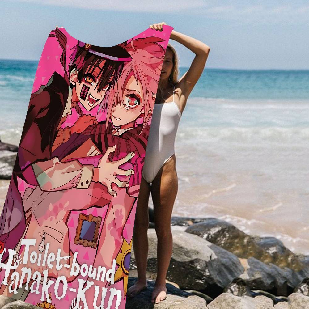 Animation T-Toilet-bound Hanako-kun Microfiber Beach Towel Mountain Climbing Yoga Beach Swimming Running Absorbent Soft Towel