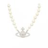Vivienne WeStwood Collana Girocollo da Donna a Riga Singola di Perle per il Bagno 63010106 02p104