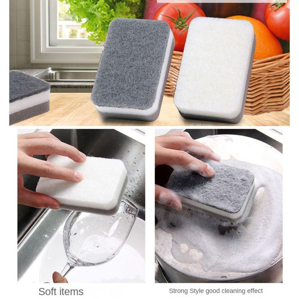 1/5Pcs Double-Sided Dishwashing Sponge Decontamination Cleaning Rag High-quality Dishwashing Towel