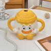 Fun clown ceramic cup cute cute children's mug with lid with straw creative water cup couple cup
