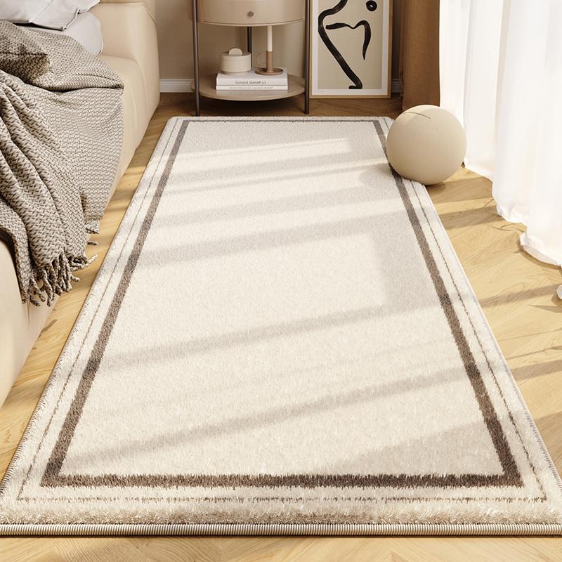 Morandi Color Bedroom Bedside Carpet Master Bedroom Bedside Floor Mat Room Premium Sense Floor Mat Long Strip Machine Washable Mat
