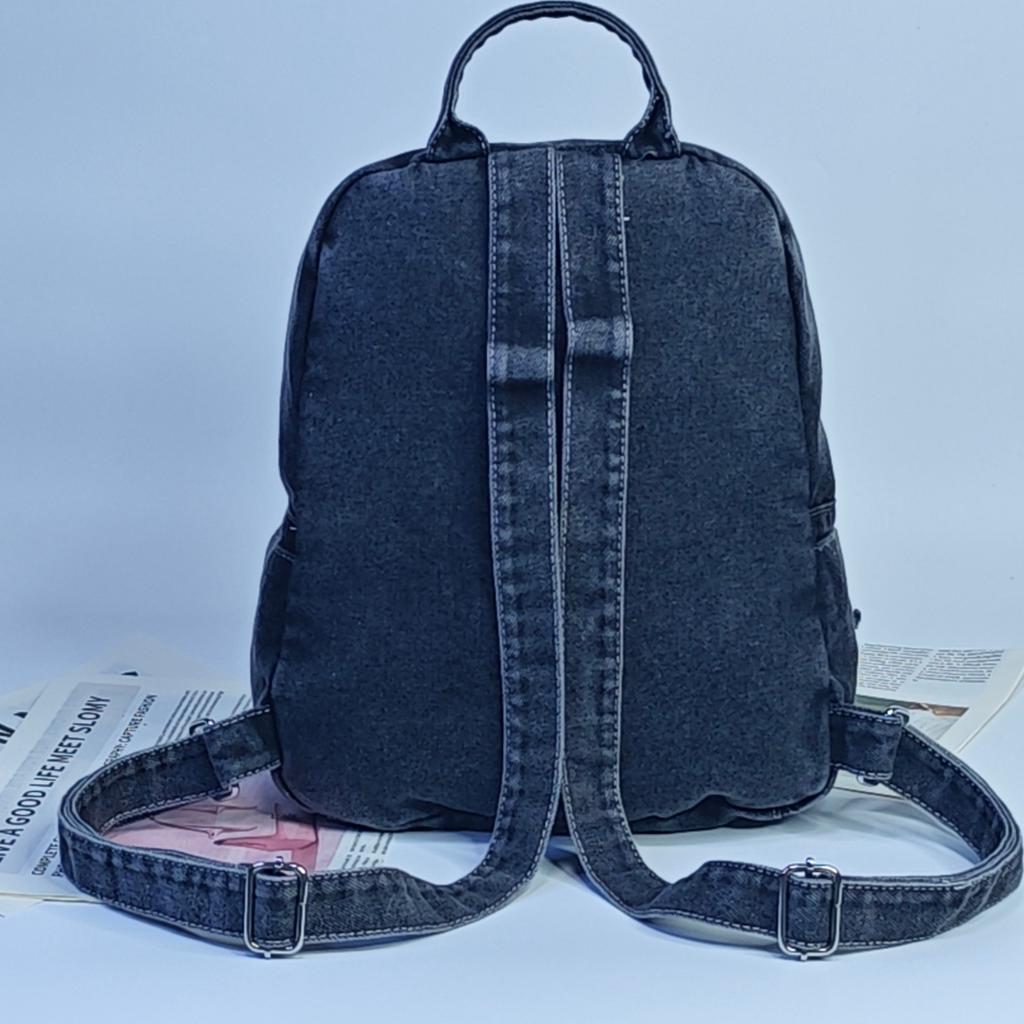 Schoolbag1011 new backpack women's denim wear-resistant fashion casual large capacity versatile travel backpack commuter schoolbag