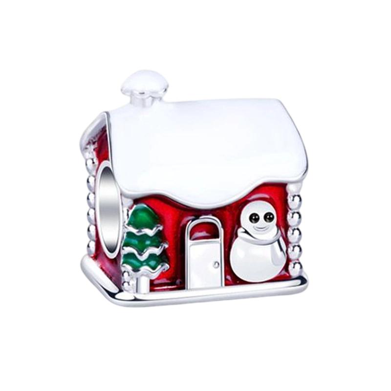Novos Pingentes de Natal Diy Joias Femininas Presente Árvore de Natal Rena Nariz Vermelho Papai Noel Contas Encaixe Pulseira Original Acessórios
