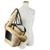 Michael Kors Kimber Large capacity Handbag canvas Ivoryx black Women 35T2G7KT71 Used
