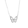 S925 Sterling Silver Butterfly Necklace: Elegant Luxury Clavicle Chain Gift for Women.