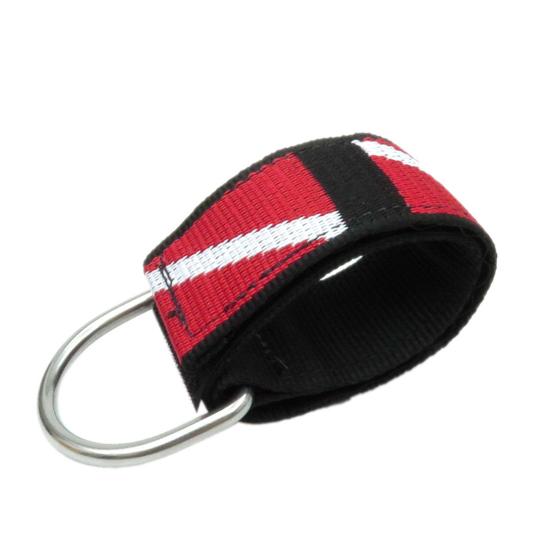 Scuba Diving Wrist Straps Adjustable Wristband with Stainless Steel D-Ring Sticky Scuba Diving Accessories for Lights