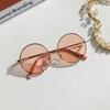 2025 Sunglasses new round frame Children's 2-8 years old baby glasses British style metal sunglasses sun visors