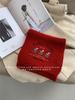 Cute Bear Knitted Scarf Women's Winter New Korean Version Versatile Including Warm and Cold Scarf Student