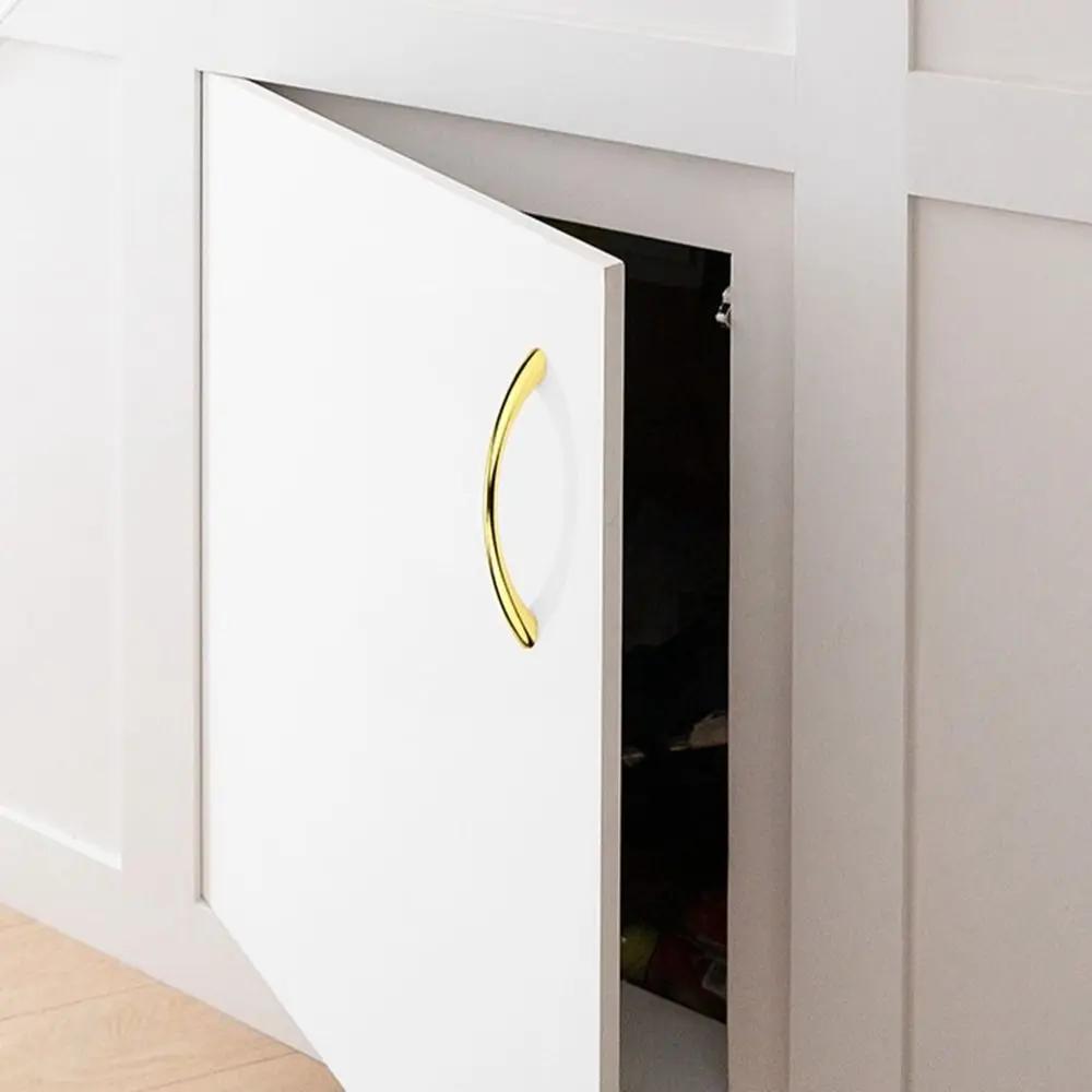 New Zinc Alloy Curved Handles Furniture Multifunctional Furniture Handle Hardware Cabinet Knobs Wardrobe