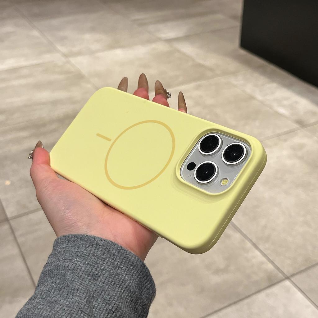 Applicable To IPhone17proMax Liquid Silicone Magnetic Suction Phone Case Apple 16 Advanced Sense Anti Fall 15 Protective Case