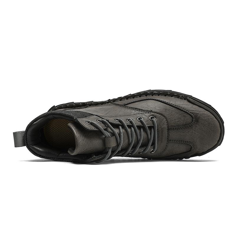 Pánské Ručně vyráběné Neformální boty Venkovní vysoké boty Gumová podešev Velká velikost Pánské boty 38-48