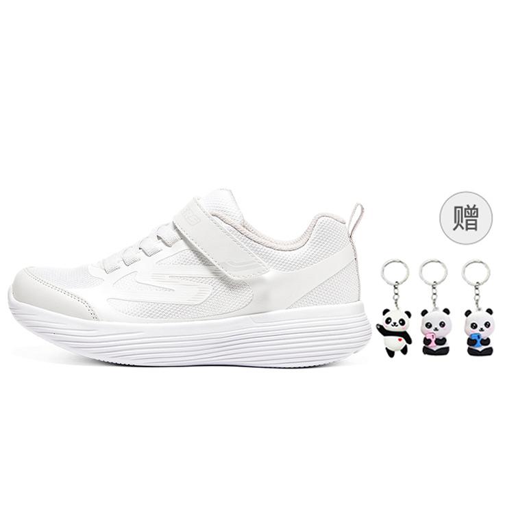 Skechers Go Run 400 V2 Cushioning, Wear Resistant Low Top Kids Lifestyle Shoes White Unisex 302429L-WHT