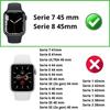 Coque compatible apple Watch 45mm Serie 7 - Protection rigide étui transparent écran verre trempé Phonillico®