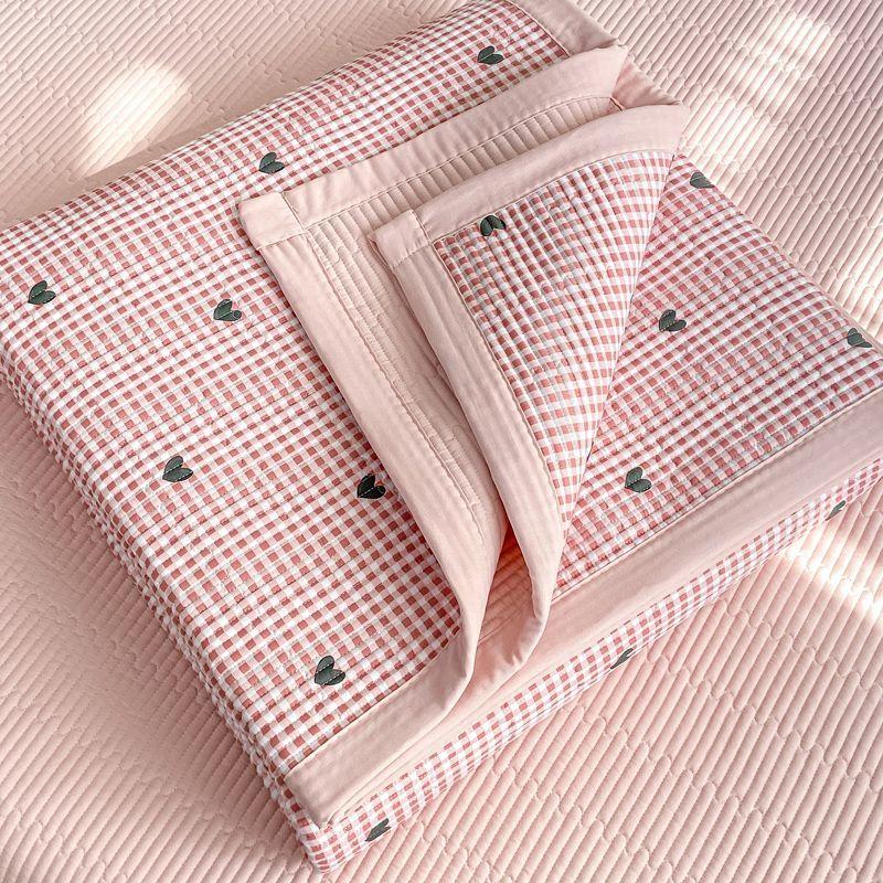 Doppellagiges Garn Gewaschene Baumwolle Bettdecke Beidseitig verwendbare Tatami-Matratze Baumwoll-Bettlaken Matratze