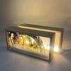 Rectangle Shadow Box Frame Creative Doll Display Stand LED Light Photo Frame  Thanksgiving Gift