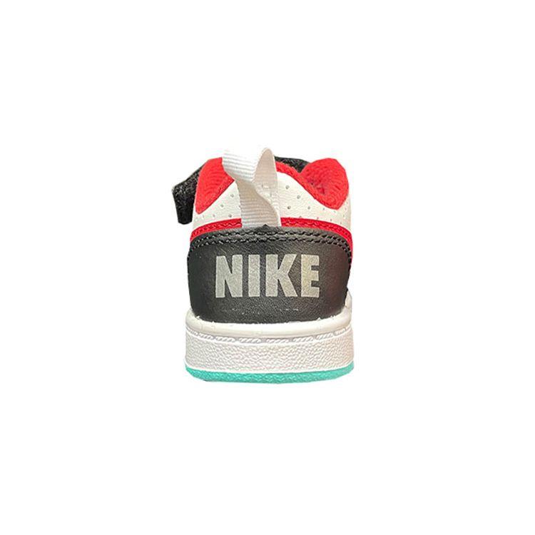 Nike Court Borough Leather Casual Comfortable Low Top Sneakers Baby Sneakers White Black Red DQ5356-161