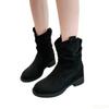 Fashion Retro boots women's new autumn style thick heels short boots  simple comfortable versatile anti slip wear-resistant boots