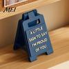Special Gifts for Wife Romantic Mini Desk Sign with I Love You/I Miss You/I'm Proud of You Text Anniversary Valentine's Day Creative Themed