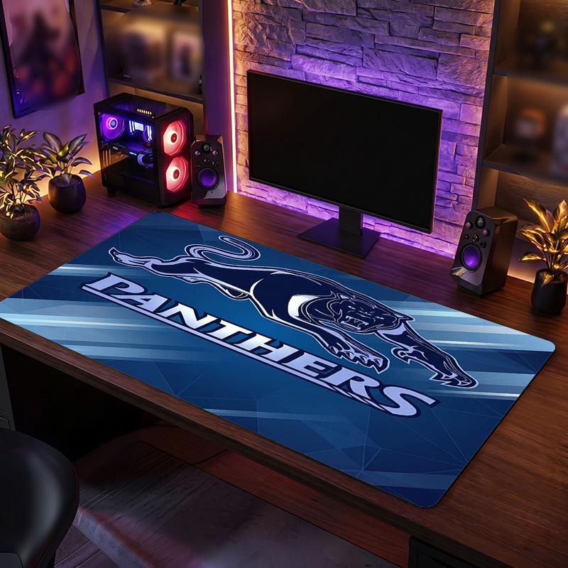 Penrith Panthers Pattern Mousepad Anti?Slip Rubber Desk Pad For Gaming Working Desktop Decoration