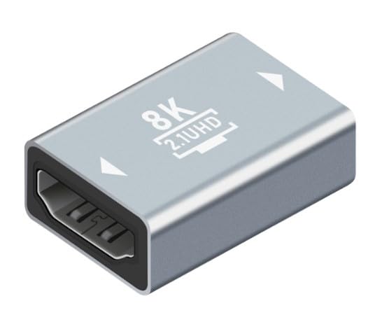 

Magimagi HDMI Relay Adapter Extension Connector HDMI Cable Extension Connection Pieces 8K [Amazon Exclusive] (Female-Female) (5 Silver) чорний