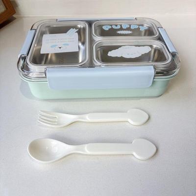ZISIZ 304 Stainless Steel Divided Insulated Lunch Box