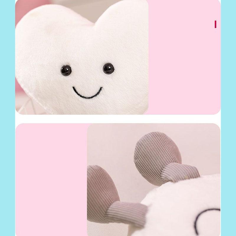 Cuscino Peluche Cuore Sorridente Carino Morbido Soffice Divertente Cuscino Amore Con Gambe Per Regalo Romantico San Valentino Decorazione Casa