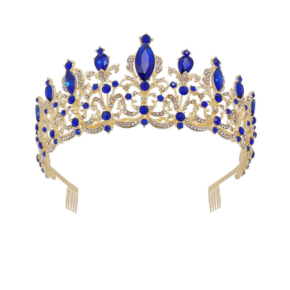 Nouvelle Couronne de Mariage Tiare Grand Luxe Strass Mariage Dîner Bandeau de Mariage Couronne
