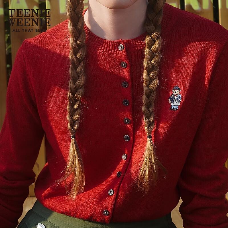 Teenie Weenie Women's Bear Knit Cardigan