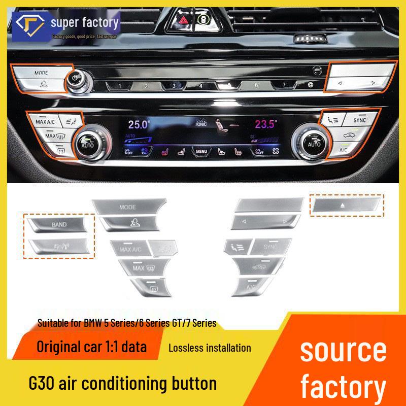 BMW 5 & 7 Series G30/G12 Air Conditioning & Fan Speed Adjustment Buttons for Center Console