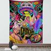 Arazzo Popolare Anime Dandadan Decorazione Banner MultiColore al Neon Arte Personaggi Selvaggi Tipografia DANDADAN Audace Accento Trippy