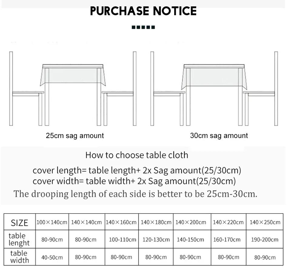 Nordic Tablecloth for Table Pastoral Decorative Linen Rectangular Tablecloth with Tassel Wedding Dining Table Cover Tea Cloth