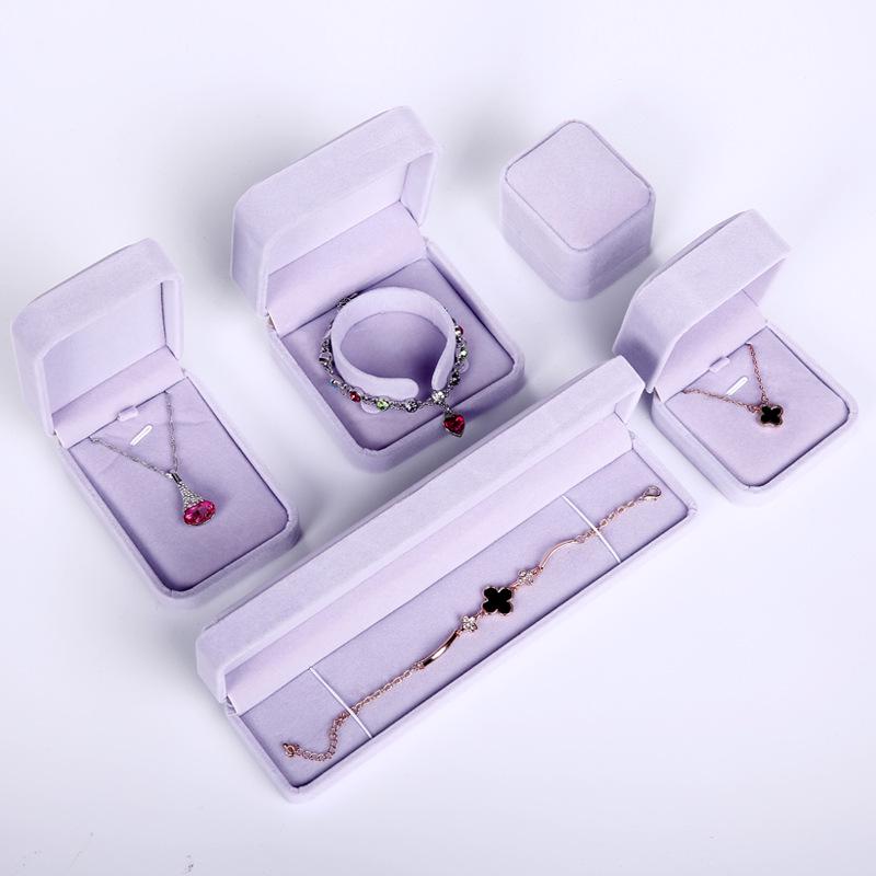 Velvet Jewelry Box for Necklaces, Pendants, Rings, Earrings, Studs, Bracelets
