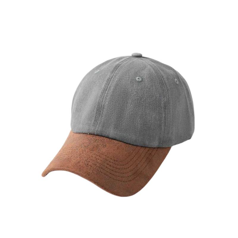 

Peaked Cap Unisex Spring Summer Dad Hat Streetwear Sports Hat Men Women Washed Cotton Baseball Cap Solid Color Patchwork Hip-Hop