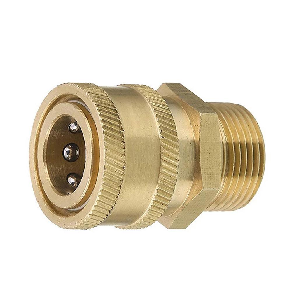 High Pressure Quick Connector Brass Garden Irrigation Connector Quick Coupling Hose Fitting for Pressure Wash Gun for Water Pipe