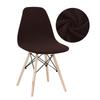 Velvet And Polar Fleece Fabric Shell Chair Cover Stretch Scandinavian Chair Covers Dining Seat Cover For Hotel Home Living Room
