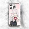 Custodia per Telefono Anime Carina A-Alya per iPhone 16 17 15 14 12 13 Pro Max Colore Nero Copertura Antiurto