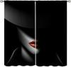 Gorgeous Curtains,Modern Fashion Unicorn Eyelash(No Glitter No Sequin) Curtains for Girls Bedroom Living Room Window Drapes