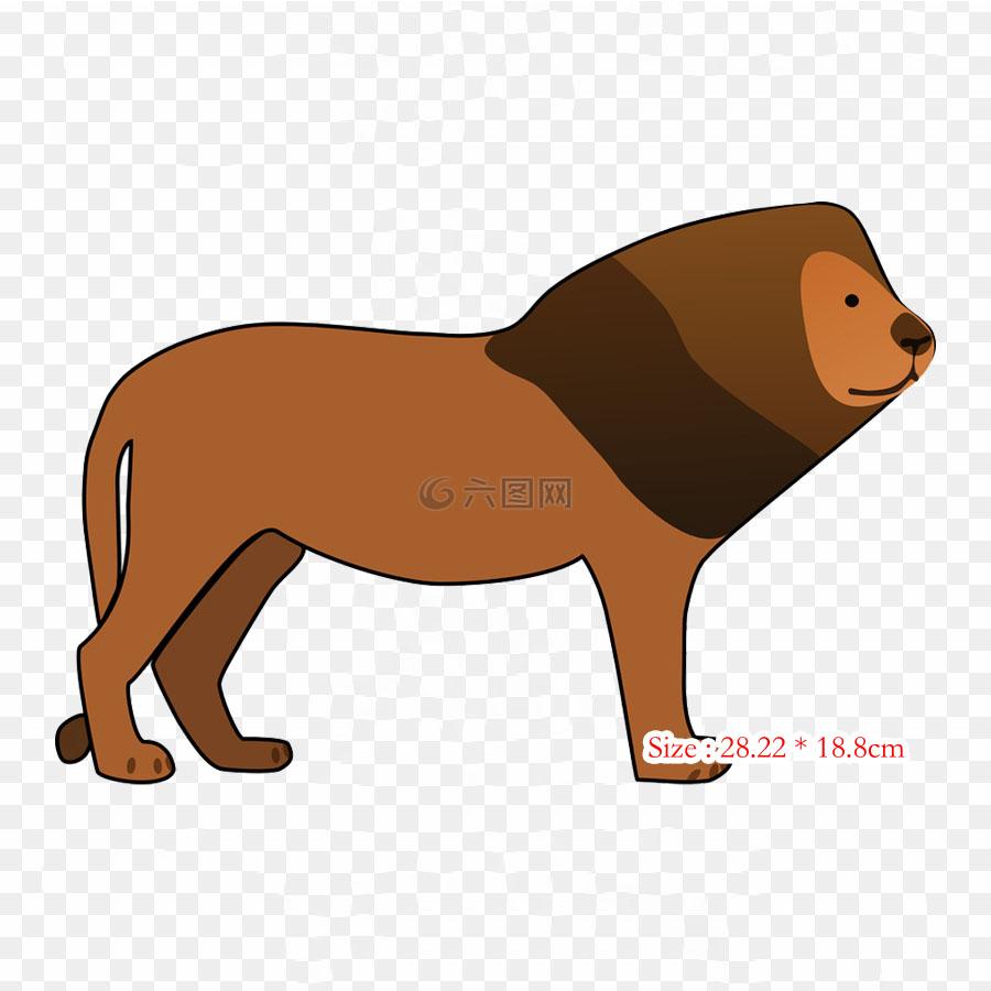 Cartoon Lion Iron on Heat Transfer Printing Vinyl Patches Sticker for Clothes DIY Appliques Washable Patches