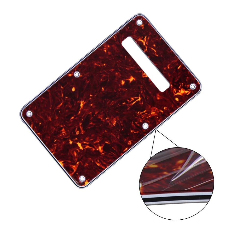 FLEOR 1pc ST Guitar Pickguard Tremolo Cavity Cover Guitar Back Plate Backplate with Screws for FD ST