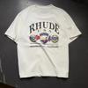 2026 Us Streetwear Rhude Equipunisext Emblem Print Tshirt For Unisex And Unisex Highquality Loosefitting Top Tshirt