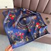 Neck sunscreen court ladies French square scarf small square scarf carriage silk scarf feeling headscarf scarf printed shawl premium