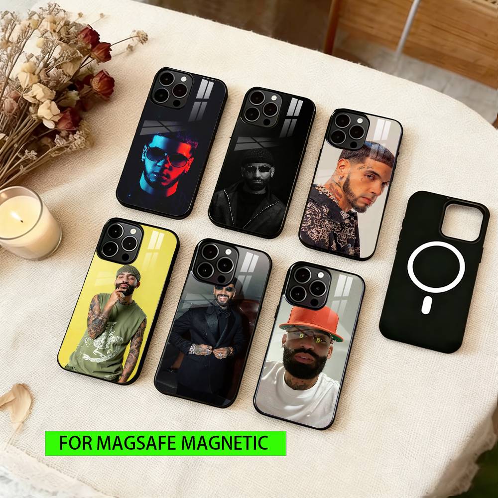 Anuel AA Phone Case For iPhone17,16,15,14,13,12,11 Plus,Pro Magnetic with Magsafe Wireless Charging