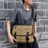 Neue Messenger Bag für Herren, große Kapazität, Retro-Canvas, für kurze Strecken, Radfahren, Pendler, tragbare Umhängetasche