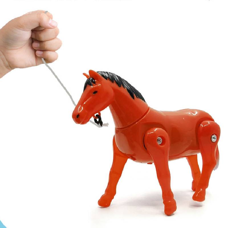 Horse Drawn Electric Stone Mill Model Children Early Educational Toys Plastic
