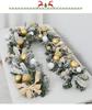Enchanted Snowy Christmas Rattan Wreath for Window and Mall Displays