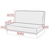 2 Stück/Set Wohnmobil Dinette Sitzbezug Jacquard Camper Ganzjahres-Schutzbezug Wohnmobil Auto Sitzbankbezug Sitzhülle für Bar Café Dekoration