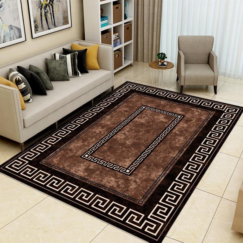 Leichter Luxus Fadendekoration Teppich Champagner Luxusmuster Wohnzimmer Sofa Rutschfeste Unterlage Eingangsfoyer Teppich Zuhause Schlafzimmer